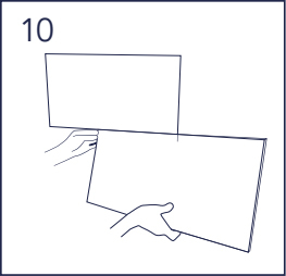 Align the following tile with the center of the wall