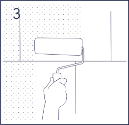 Use a primer over the wall before starting if necessary