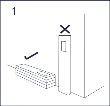 Storage the boxes horizontally
