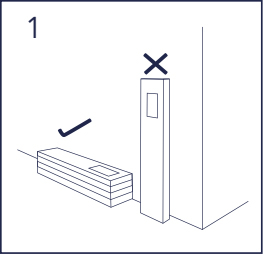Storage the boxes horizontally