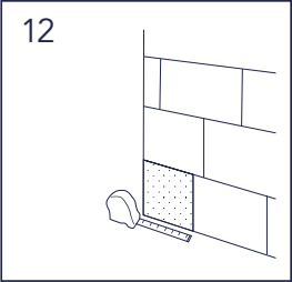 Measure the cut on the corner